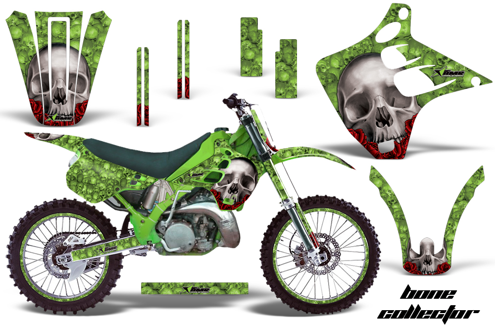 Kawasaki KX125 KX250 90-91 Graphics Kit Bones G NPs